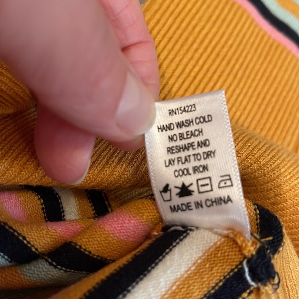 JoosTricot Striped crewneck long sleeve sweater, M - Picture 6 of 7